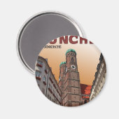 München - Frauenkirche Magnet (Vorderseite/Rückseite)