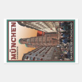 München - Frauenkirche Rechteckiger Aufkleber (Vorderseite)