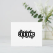 München Germany City Cityscape Cool Funny Gift Postkarte (Stehend Vorderseite)