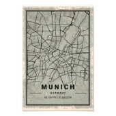 München Germany map print poster canvas (Vorne)
