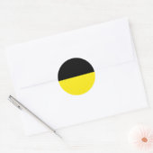 München (gestreift), Deutschland Runder Aufkleber (Umschlag)