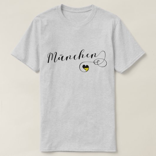 München Herz, Liebe München Bayern T-Shirt (Design vorne)