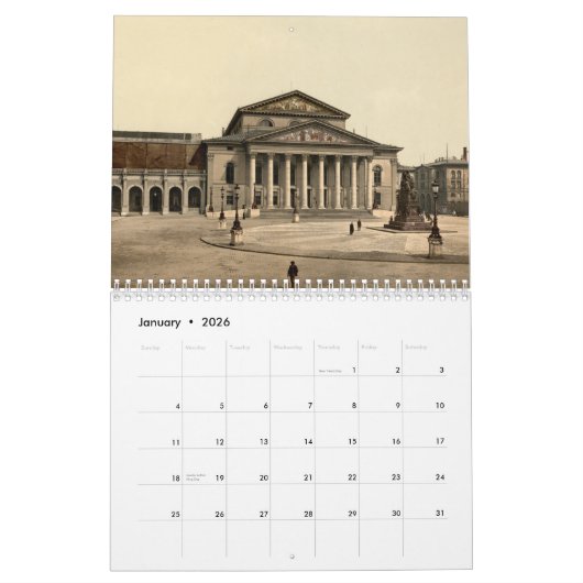 München Historisch Kalender (Jan 2026)