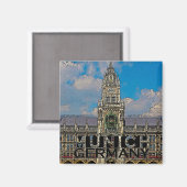 München Magnet (Vorderseite/Rückseite)