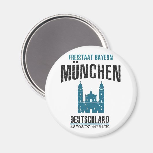 München Magnet (Vorderseite/Rückseite)