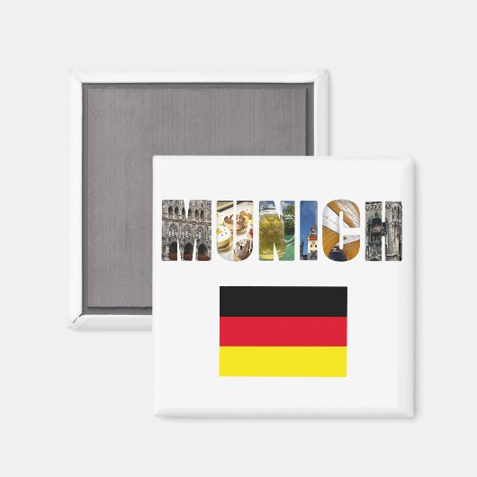 München Magnet (Vorderseite/Rückseite)
