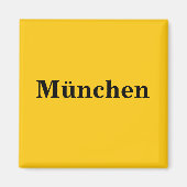München Magnet Schild Gold Gleb (Vorne)