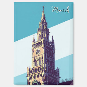München Marienplatz Deutschland Magnet