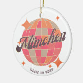 München München Bayern Deutschland Retro disco Keramik Ornament (Links)