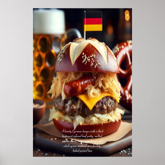 München München: Brat Burger Bonanza 24x36 Poster (Vorne)