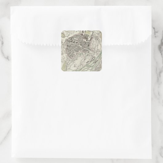 München München Quadratischer Aufkleber (Tasche)
