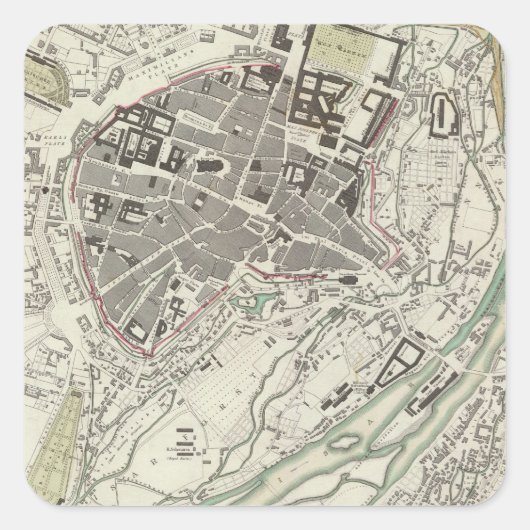 München München Quadratischer Aufkleber (Vorderseite)