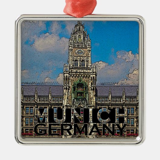 München Ornament Aus Metall (Vorne)