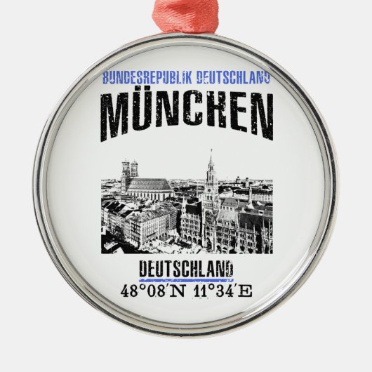 München Ornament Aus Metall (Vorne)