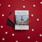 München Personalisieren Weihnachtsmarkt Deutschlan Postkarte