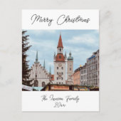 München Personalisieren Weihnachtsmarkt Deutschlan Postkarte (Vorderseite)