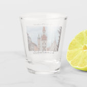München Personalisieren Weihnachtsmarkt Deutschlan Schnapsglas (Rückseite)