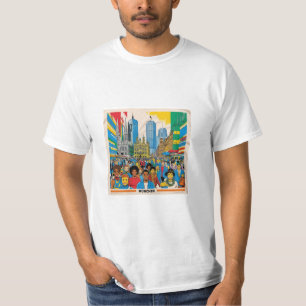 München Pop: Eine Stadt in kühlen Farben! T-Shirt