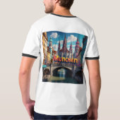 "MÜNCHEN POP: Vibrant Hauptstadt in Pop Art" T-Shirt (Rückseite)