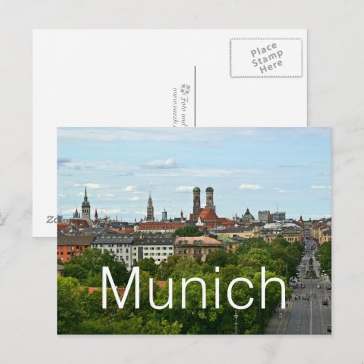 München Postkarte (Vorne/Hinten)