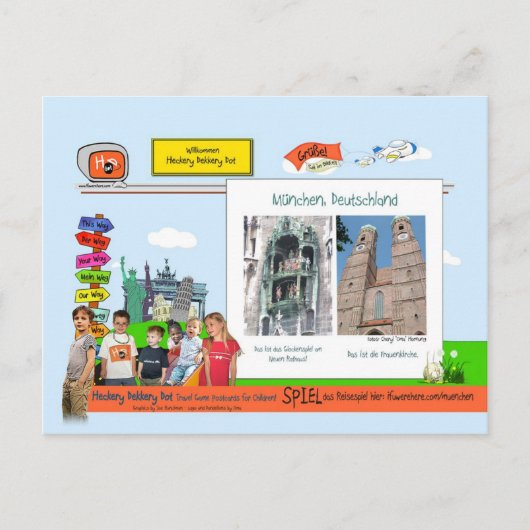 München Postkarte (Vorderseite)