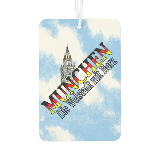 München Rathaus, Bayern, Deutschland Autolufterfrischer (Rückseite)