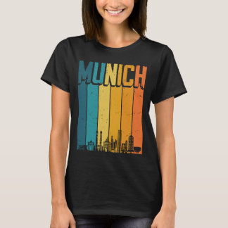 München Skyline Retro Vintag Souvenir München T-Shirt