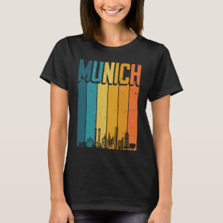 München Skyline Retro Vintag Souvenir München T-Shirt