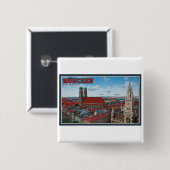 München-Stadtbild Button (Vorne & Hinten)