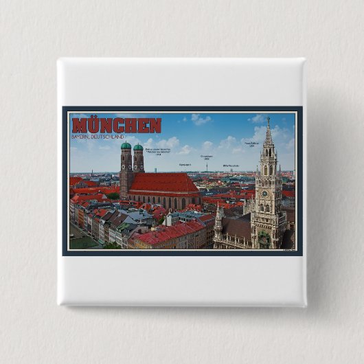 München-Stadtbild Button (Vorderseite)