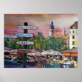 München Viktualienmarkt Poster (Vorne)