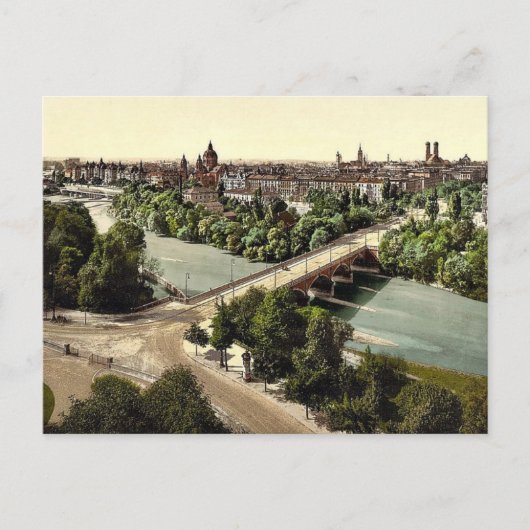 München vom Maximilianeum, Bayern, Deutschland VI Postkarte (Vorderseite)