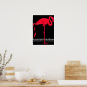 München Zoo Garden Flamingo Poster (Küche)