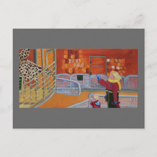 MÜNCHEN ZOO/TIERPARK HELLABRUNN POSTKARTE (Vorderseite)