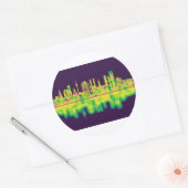 Münchener Deutschland Skyline Runder Aufkleber (Umschlag)
