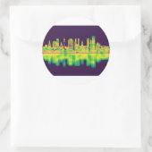 Münchener Deutschland Skyline Runder Aufkleber (Tasche)