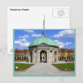 Münchener Garten (Hofgarten) Postkarte (Vorne/Hinten)
