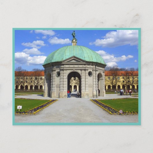 Münchener Garten (Hofgarten) Postkarte (Vorderseite)