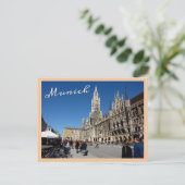Münchener Platz (Marienplatz) Postkarte (Stehend Vorderseite)