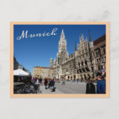 Münchener Platz (Marienplatz) Postkarte (Vorderseite)