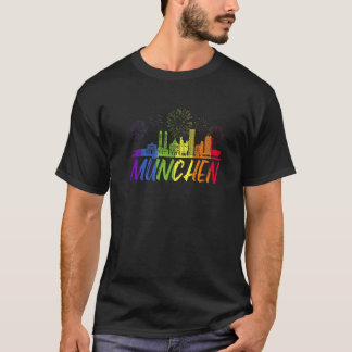 Münchener Pride Skyline Pride Parade München T-Shirt