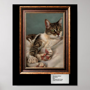 Munchie The Cat Resting - Leinwand Poster