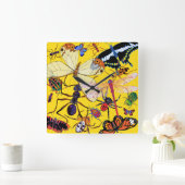 "Munchies" Quadratische Wanduhr (Zuhause)