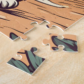 Munchkin-Cat an einem tropischen Strand bei Sonnen Puzzle (Seite)