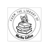 Munchkin Cat, Buch aus der Bibliothek von Gummistempel (Prägung)