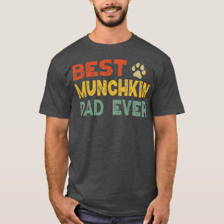 Munchkin Cat Dad Owner Breeder Lover Kitten  T-Shirt