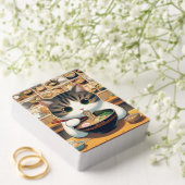 Munchkin Cat Eating Ramen Spielkarten (Insitu (Hochzeit))