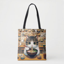 Munchkin Cat Eating Ramen Tasche