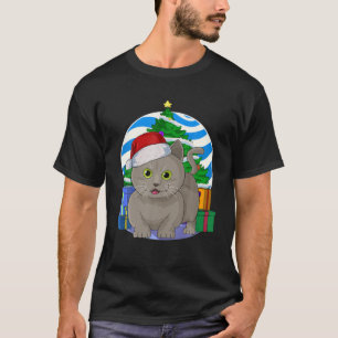 Munchkin Cat Funny Weihnachts-Weihnachtsbaumdekor T-Shirt