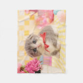 Munchkin Kätzchen Fleecedecke (Vorderseite)